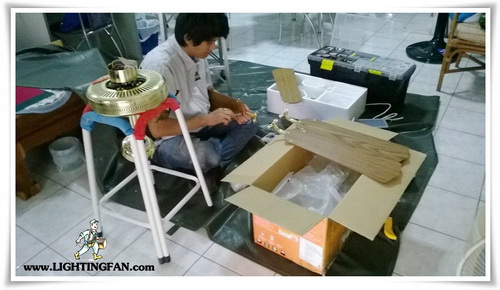พัดลมเพดาน, พัดลมโคมไฟ